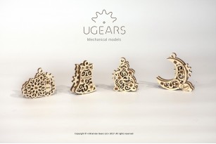 U-Fidgets-Gearsmas. Set of 4 models